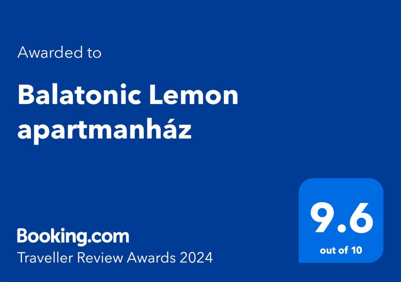 Balatonic Lemon Apartmanhaz Siófok Eksteriør bilde